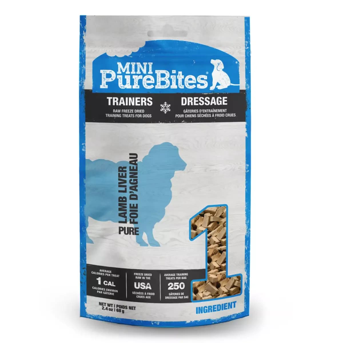 Mini-PureBites® Raw Freeze Dried Trainers Dog Treats - Lamb Liver [Brand PureBites, Food Type Dry, Freeze Dried, Breed Size All, Life Stage All]