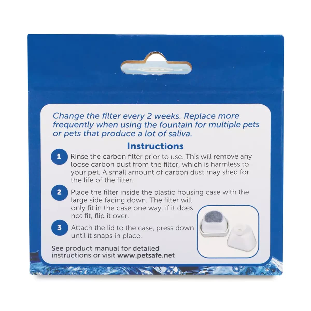 PetSafe® Drinkwell Replacement Carbon Filters - Ceramic Water Fountain Filters - 4-Pack [Includes 4-Pack, Intended Pet(s) Dog, Cat, Material(s) Carbon, Compatible With Drinkwell Av
