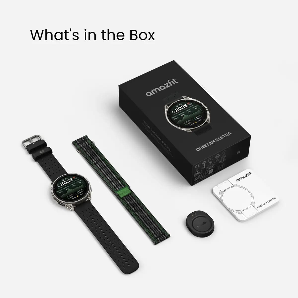 Amazfit Cheetah 2 Ultra [1.5", Up to 30 days, 780 mAh (rated value)]