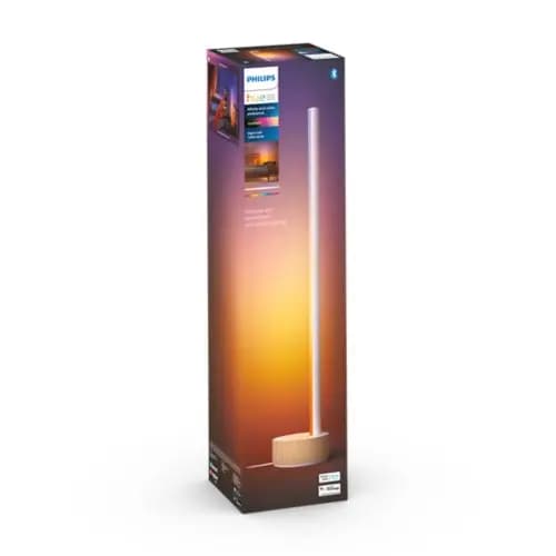 Philips Hue Signe Gradient Table Lamp - Oak [Nominal lifetime 25,000, Color White, Material Aluminium, Wood]