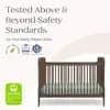 Delta Children Serena 4-in-1 Convertible Crib - Teak Brown [Dimensions (Overall) 41 Inches (H) x 55 Inches (W) x 30.5 Inc, Weight 48 Pounds, Holds up to 50 Pounds, Material Wood (F