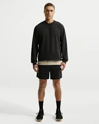 Nike Primary NanoKnit Men's Dri-FIT UV Protection Long-Sleeve Performance Top Black/Black [90% polyester/10% spandex, Machine wash, XS-4XL Tall]