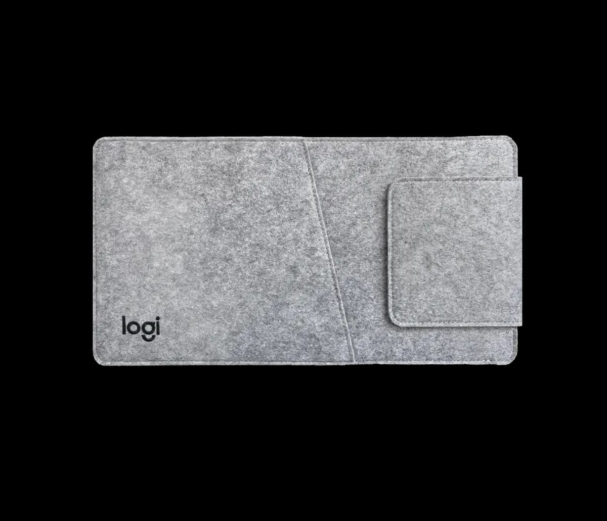 Logitech MX Keyboard Sleeve - Grey Black [13.39 in (340 mm), 7.28 in (185 mm), 0.47 in (12 mm)]