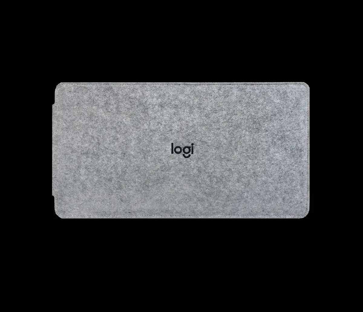 Logitech MX Keyboard Sleeve - Grey Black [13.39 in (340 mm), 7.28 in (185 mm), 0.47 in (12 mm)]