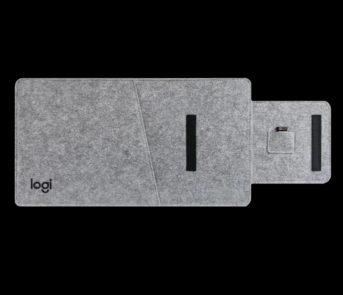 Logitech MX Keyboard Sleeve - Grey Black [13.39 in (340 mm), 7.28 in (185 mm), 0.47 in (12 mm)]