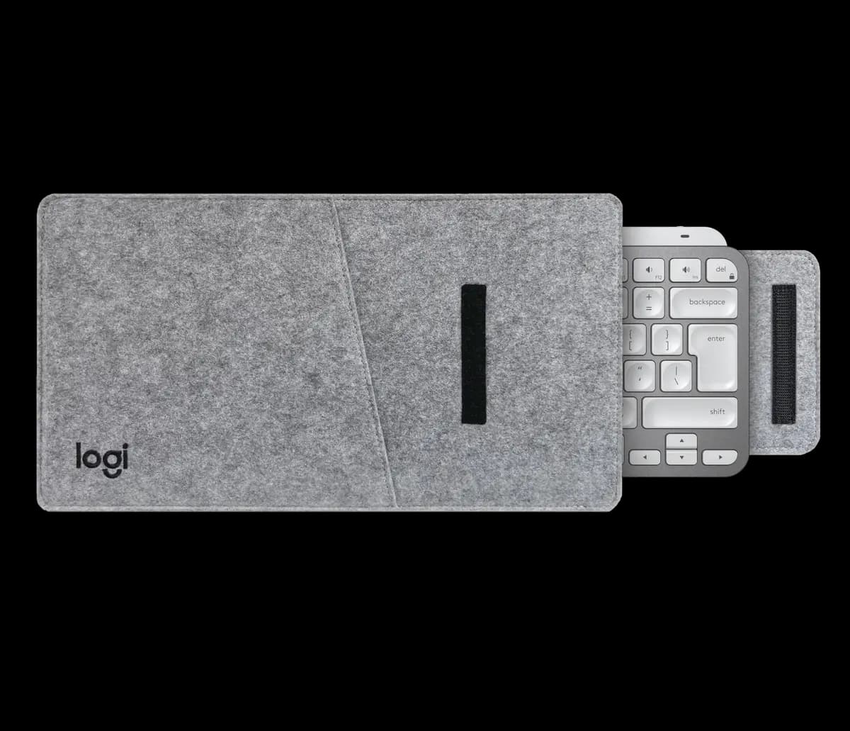 Logitech MX Keyboard Sleeve - Grey Black [13.39 in (340 mm), 7.28 in (185 mm), 0.47 in (12 mm)]