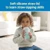 Dr. Brown's 10 oz Milestones Straw to 360° Cup Set, with Interchangeable Silicone Straw - Aqua Blue - 2pk [Dimensions (Overall) 7.1 Inches (H) x 9.75 Inches (W), Finish Matte, Sugg