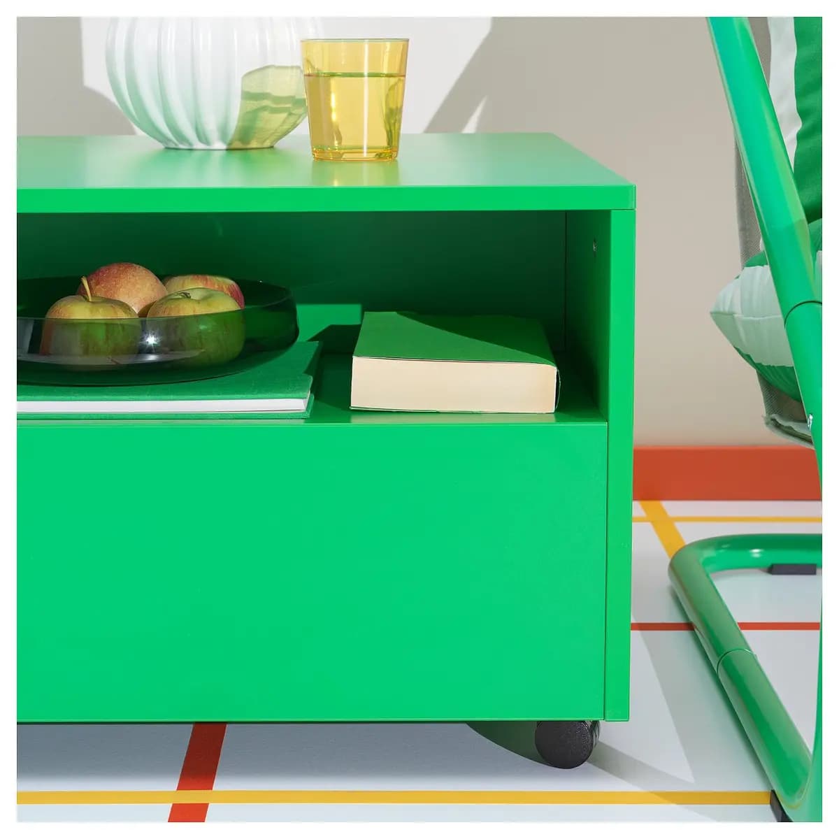 IKEA GARNANÄS Coffee table, green [Width 25 5/8 ", Height 15 3/4 ", Length 25 5/8 "]