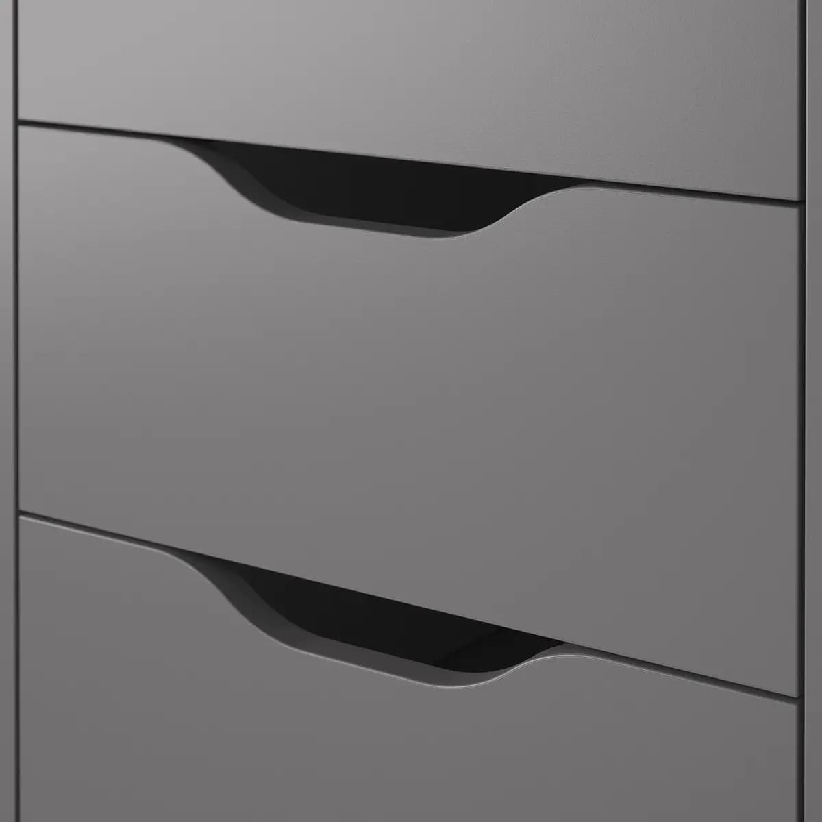 IKEA ALEX Drawer unit, dark gray [Width 14 1/8 ", Depth 22 7/8 ", Height 27 1/2 "]