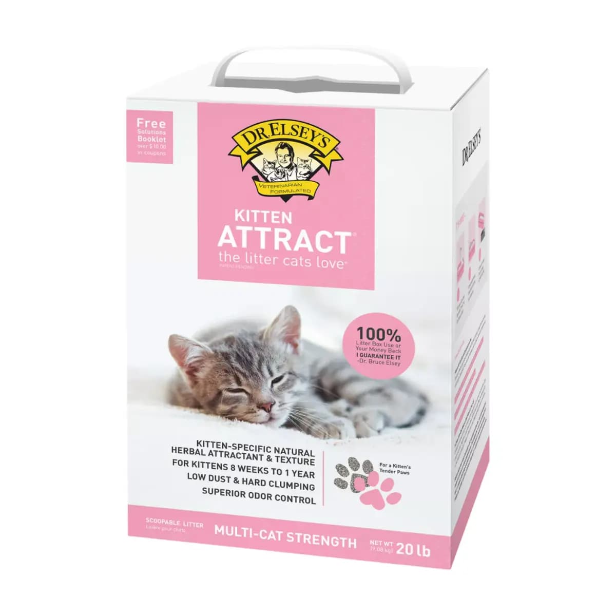Dr. Elsey's Precious Cat Kitten Attract Clumping Multi-Cat Clay Cat Litter - Low Dust [Species Cat, Brand Dr. Elsey's, Life Stage Kitten, Nutritional Benefits General Health]