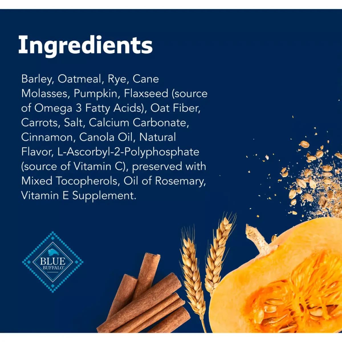 Blue Buffalo® Health Bars Pumpkin & Cinnamon Crunchy Dog Treats - 16 oz [Species Dog, Brand Blue Buffalo Health Bars, Food Type Treat, Breed Size All]