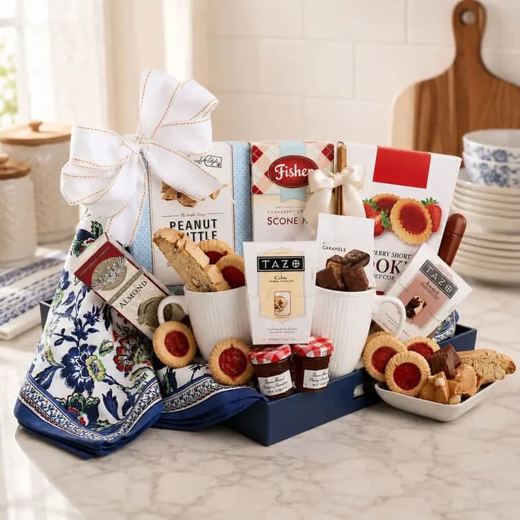 Tea & Treats Gift Tray [20x14x5, Plastic, Manufactured in a facility that also, 734038060552]