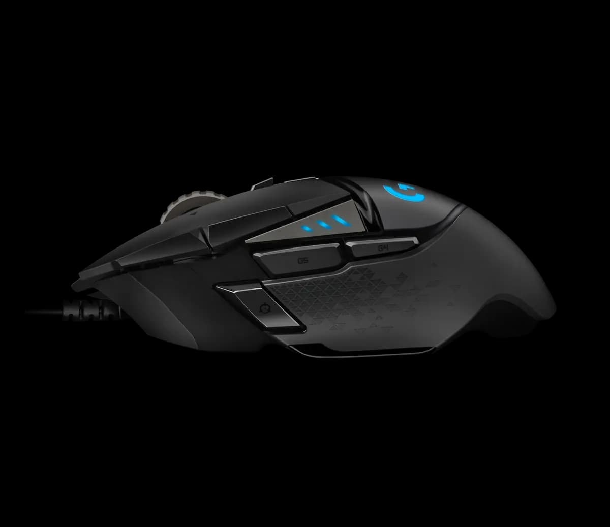 Logitech G502 - Black [1.57 in (40 mm), 2.95 in (75 mm), 5.17 in (131.2 mm)]