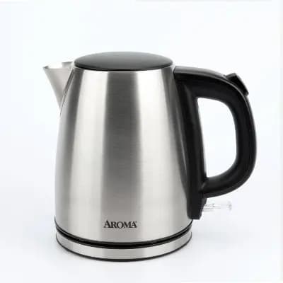 Aroma 1L Electric Water Kettle - Stainless Steel [1.76 Pounds, 1 Liter, Hand Wash]