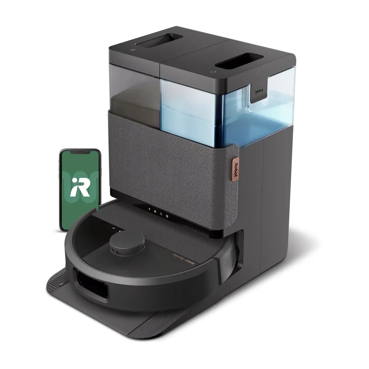 iRobot Roomba® Plus 507 Combo robot + AutoWash™ dock [18.1 x 15.0 x 19.8, 9.44, 14.1 x 13.8 x 4.2]