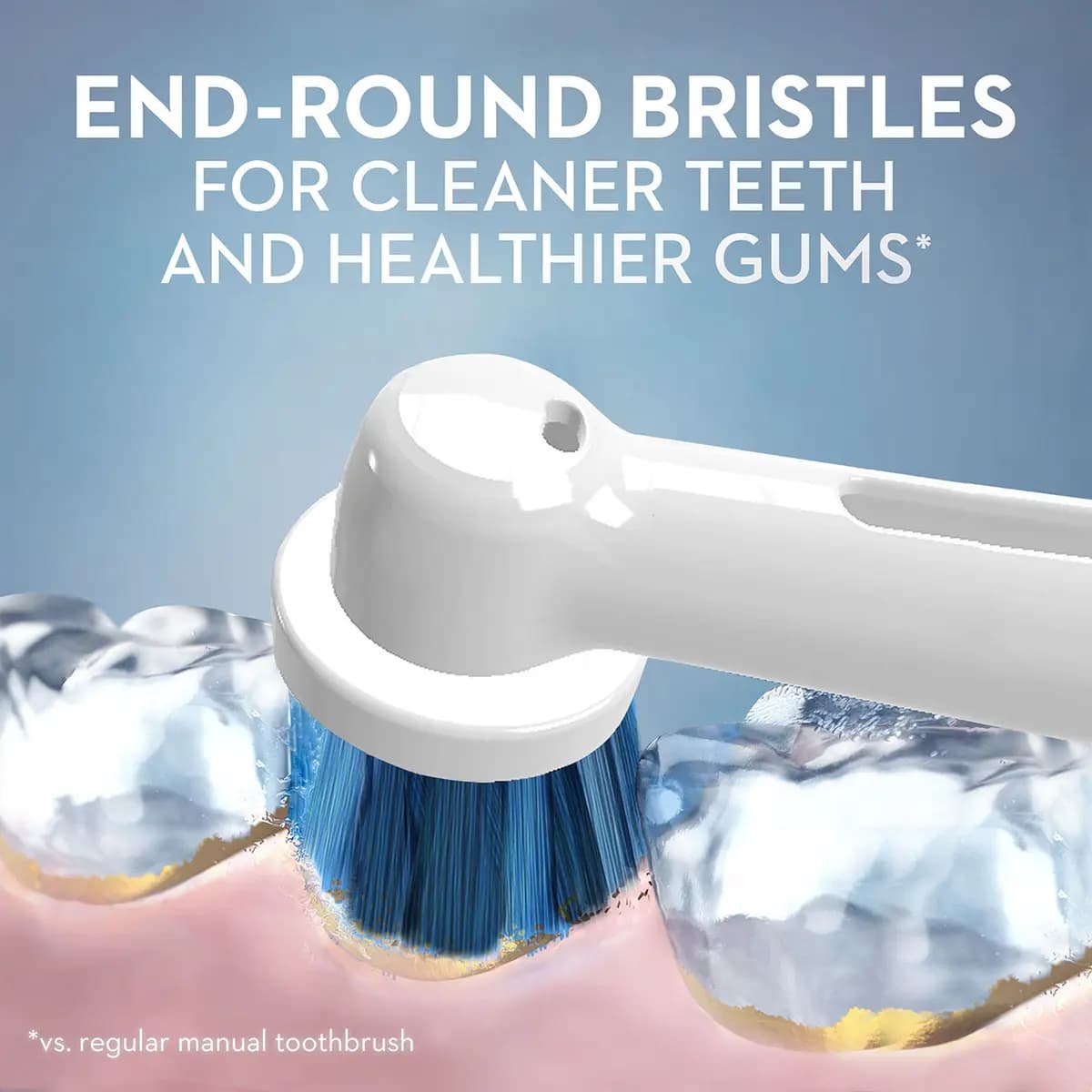 Oral-B Precision Clean X-Filament Replacement Brush Heads, 2 Count [Optimal tooth coverage and tooth-by-tooth cleaning with specially engineered bristles, Removes 400% more plaque 