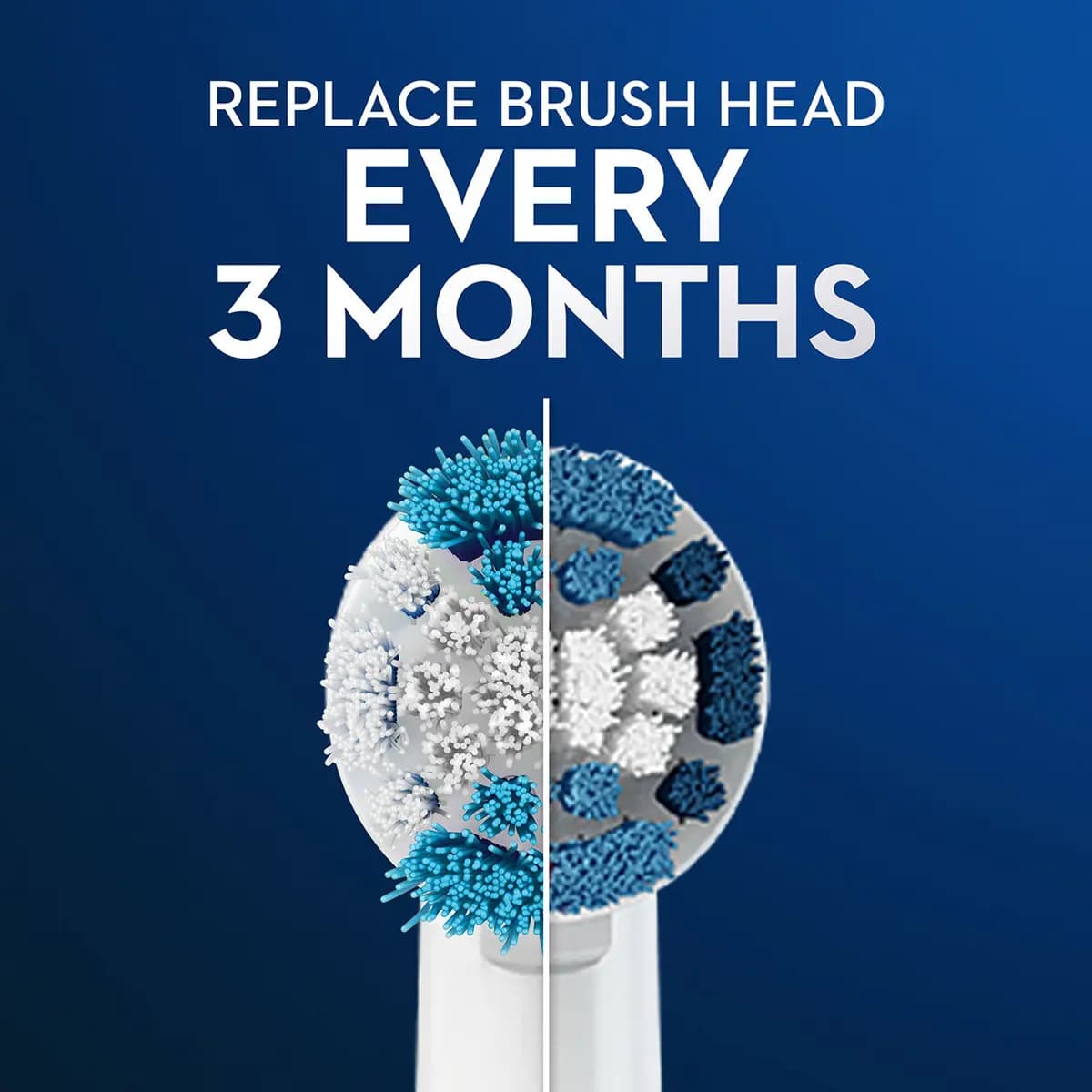 Oral-B Precision Clean X-Filament Replacement Brush Heads, 2 Count [Optimal tooth coverage and tooth-by-tooth cleaning with specially engineered bristles, Removes 400% more plaque 
