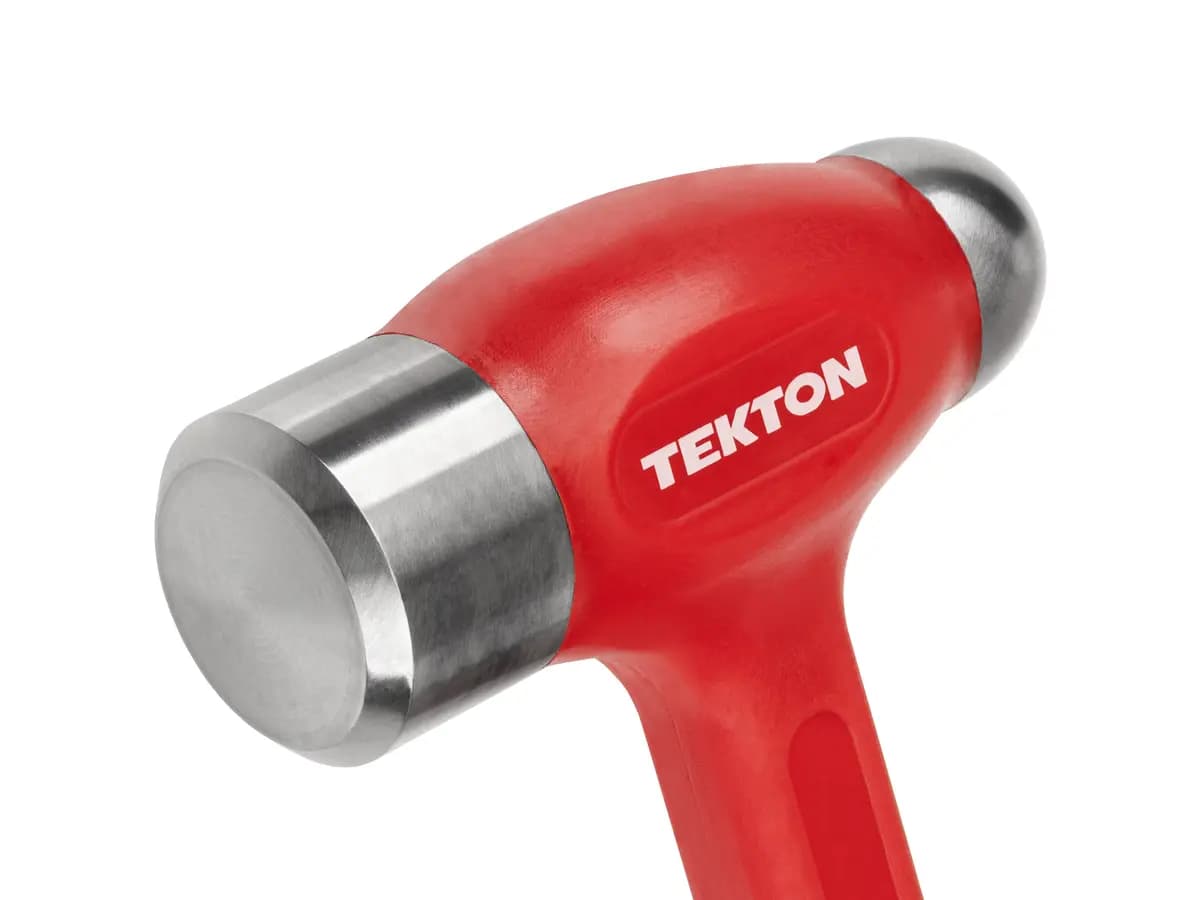 TEKTON 50 oz. Long Handle Ball Peen Dead Blow Hammer [A. Length (in.) 16.5, B. Width (in.) 4.9, C. Height (in.) 1.8]
