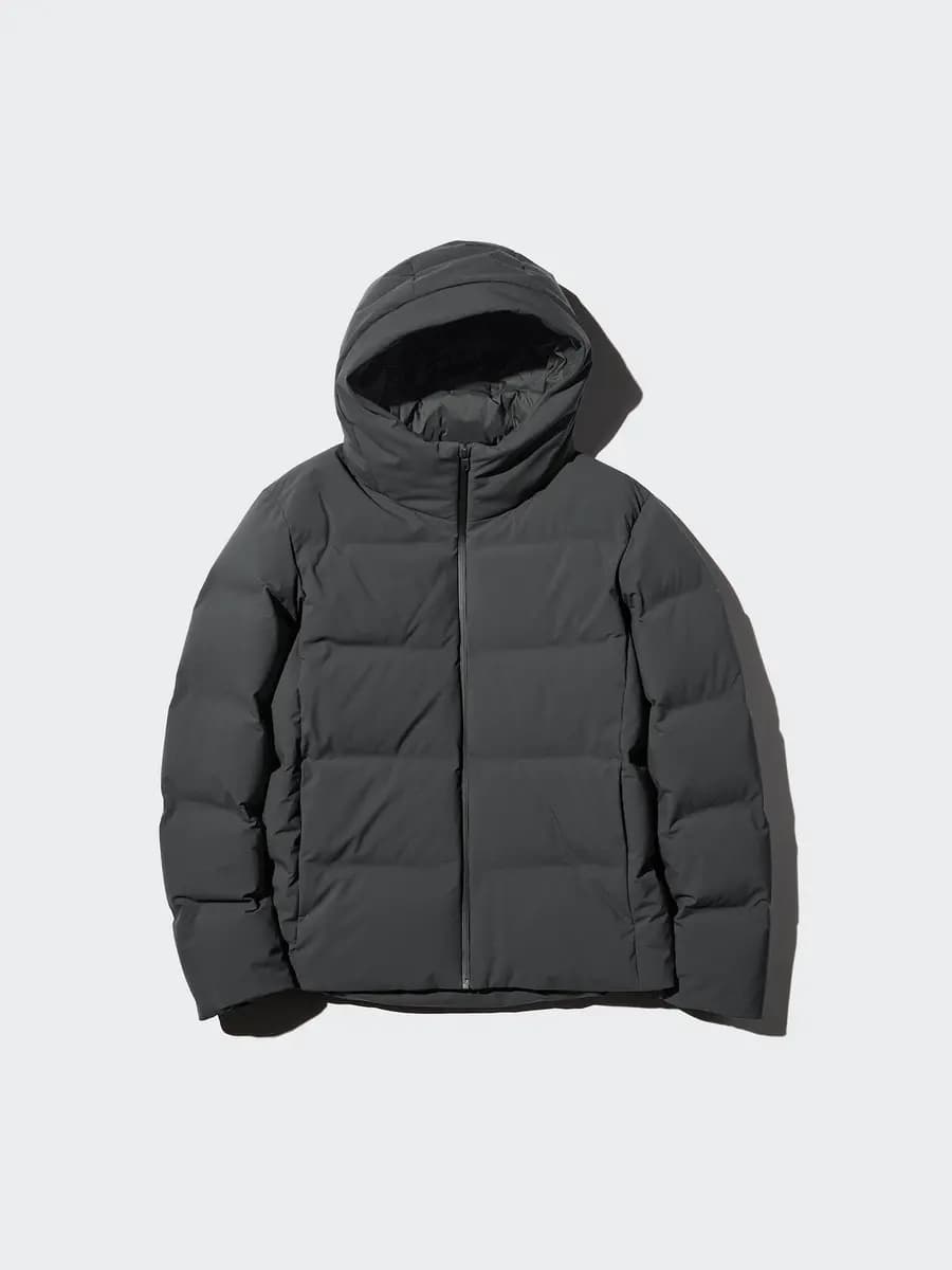 Uniqlo Seamless Down Parka Black [Imported, Hand wash cold, Do not dry clean, Premium down insulation for lightweight warmth.]