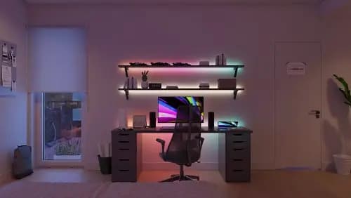Philips Hue 16 ft Essential Gradient LED strip light [Length 196-7/8 inch, Operational humidity IP20: suitable for use in indooor, Input Voltage 220V-240V]