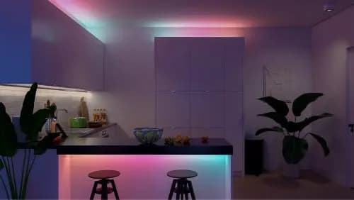 Philips Hue 16 ft Essential Gradient LED strip light [Length 196-7/8 inch, Operational humidity IP20: suitable for use in indooor, Input Voltage 220V-240V]