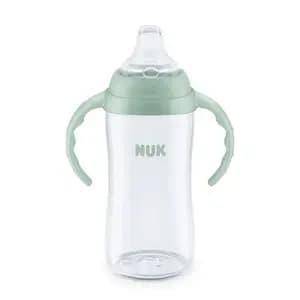 NUK 10 fl oz Polypropylene Tritan Learner Sippy Cup - Green [Dimensions (Overall) 8.75 Inches (H) x 4.65 Inches (W), Lid Material Plastic, Capacity (Volume) 10 fl oz (US), Includes