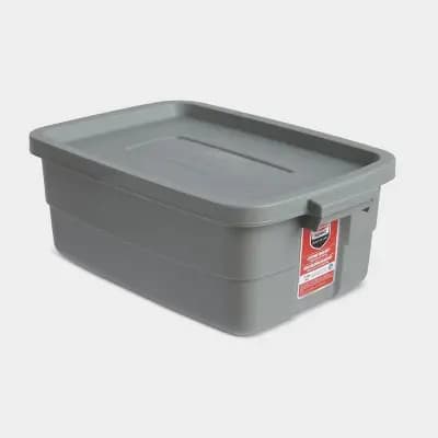 Rubbermaid 10gal Roughneck Storage Tote Gray [40 Quart, Polyethylene, Care Instructions Not Provided]