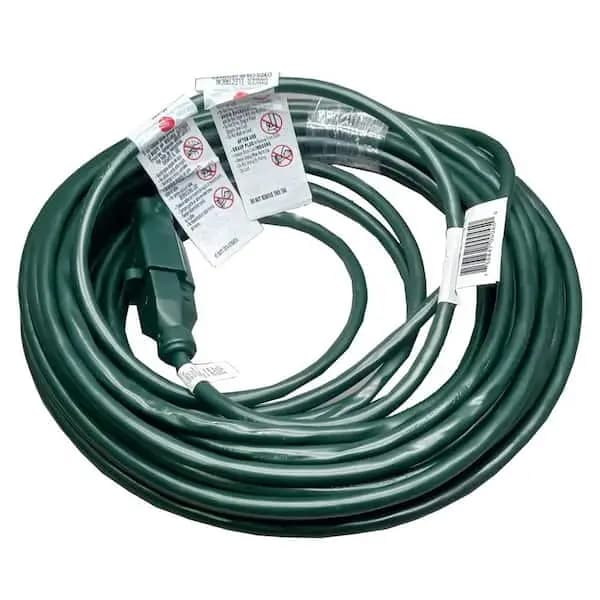 HDX 50 ft. 16/3 Light Duty Indoor/Outdoor Landscape Extension Cord, Green, HD#809-543 [Cord Color: Green, Cord Length (ft.): 50 ft, Features: No Additional Features]