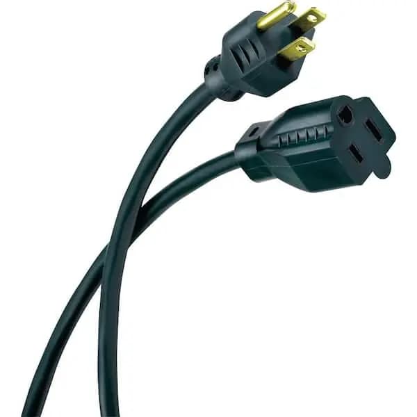 HDX 50 ft. 16/3 Light Duty Indoor/Outdoor Landscape Extension Cord, Green, HD#809-543 [Cord Color: Green, Cord Length (ft.): 50 ft, Features: No Additional Features]