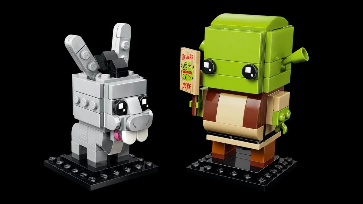 LEGO Shrek, Donkey & Gingy Figures 40923 [259 pieces, ages 10+, BrickHeadz]