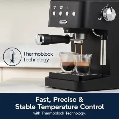 DeLonghi Classic Espresso Machine Black Edition [1350 Watts, Electric, 9 Pounds]