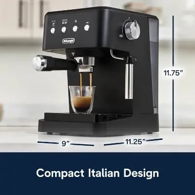 DeLonghi Classic Espresso Machine Black Edition [1350 Watts, Electric, 9 Pounds]