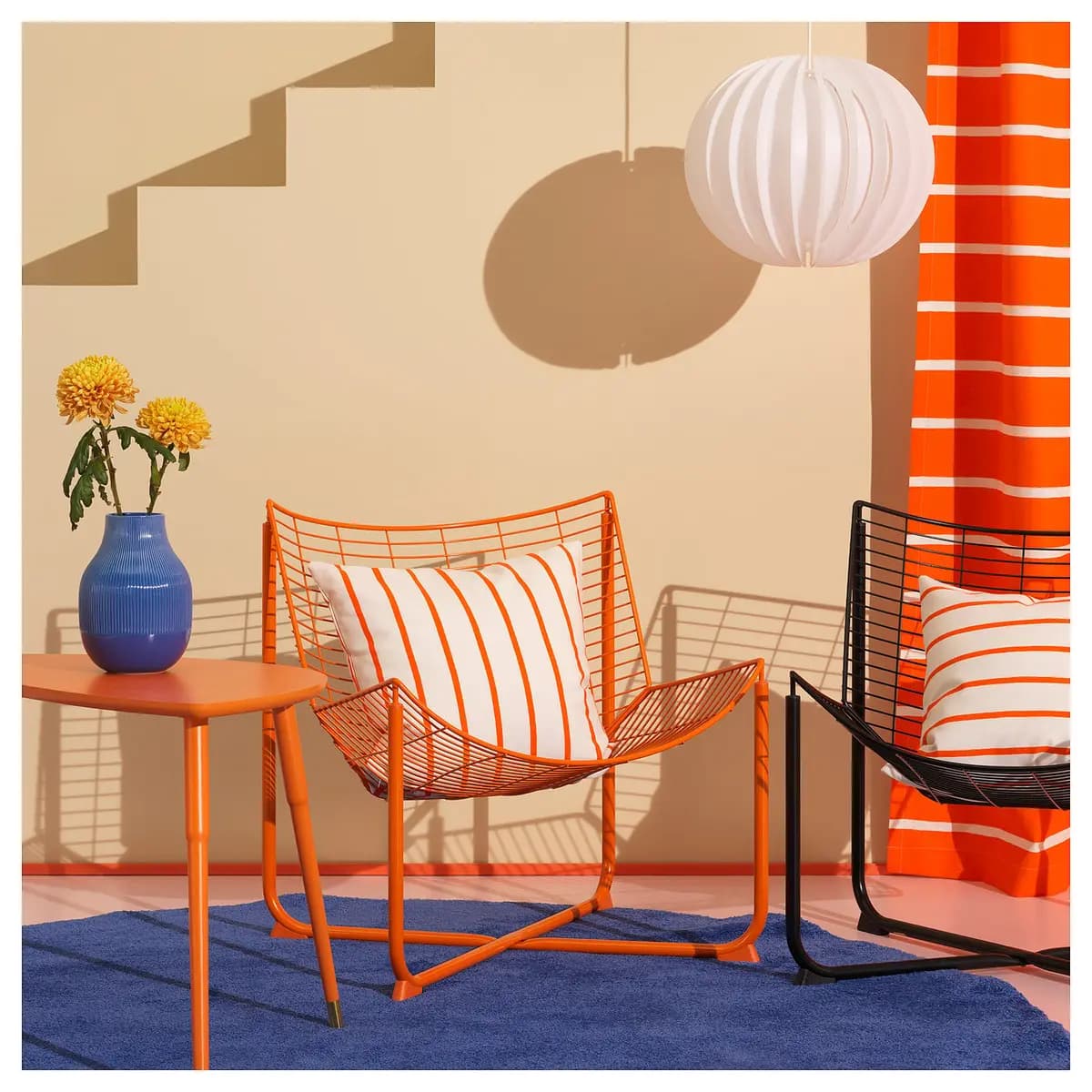 IKEA SKÅLBODA Armchair, orange [Width 25 1/4 ", Depth 27 1/8 ", Height 28 "]