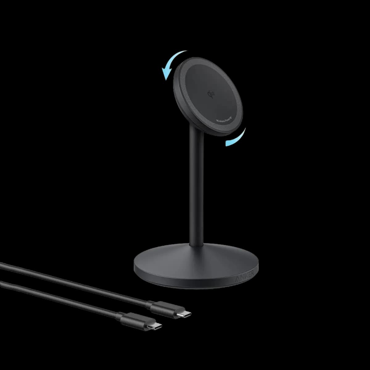 Anker MagGo Wireless Charger (Stand) [25W Max, 9V⎓2.5A, Phone: 15W Max]