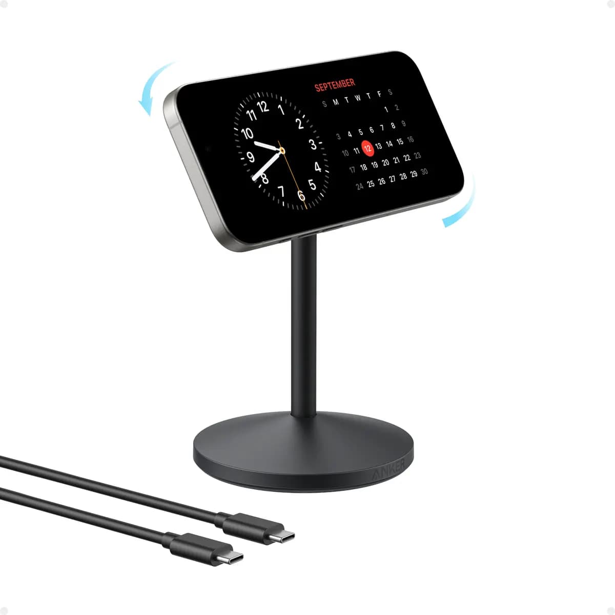 Anker MagGo Wireless Charger (Stand) [25W Max, 9V⎓2.5A, Phone: 15W Max]