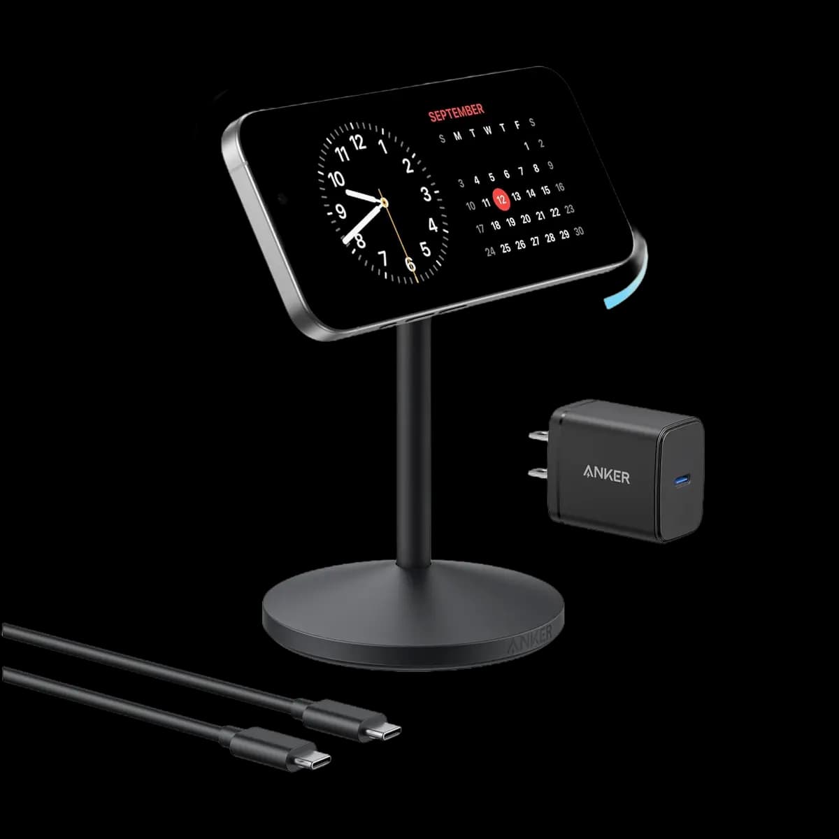 Anker MagGo Wireless Charger (Stand) [25W Max, 9V⎓2.5A, Phone: 15W Max]