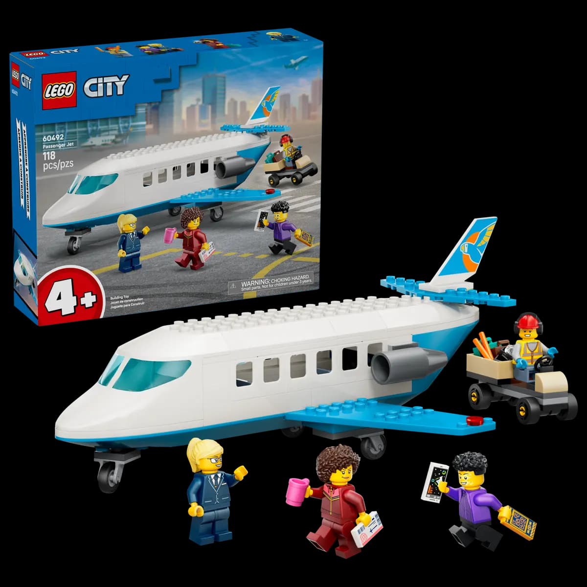 LEGO Passenger Jet 60492 [118 pieces, ages 4+, City]