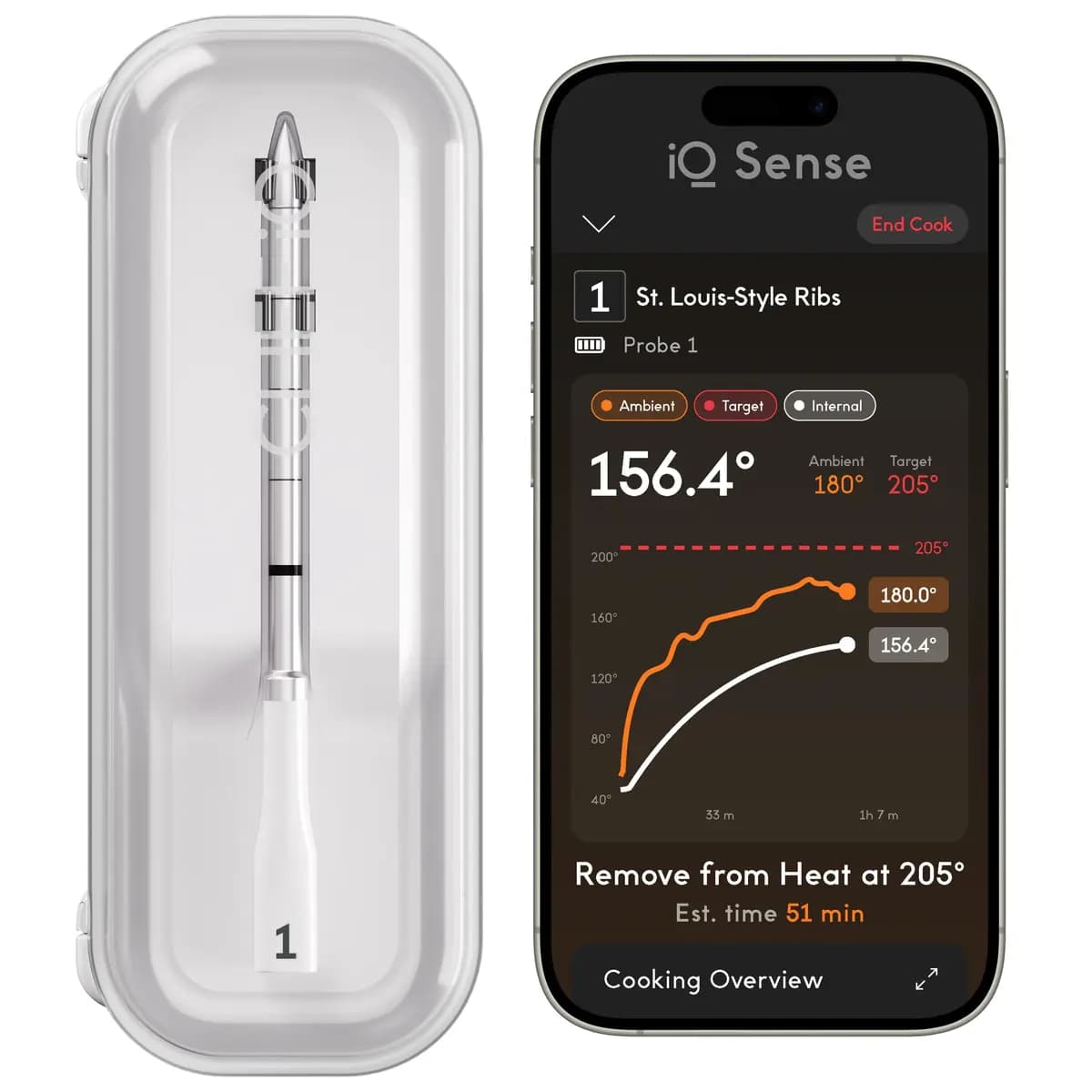 Chef iQ iQ Sense 1 Probe Sea Salt [0.19 in. x 4.75 in., 1 Probe, Sea Salt]