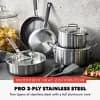 Bobby Flay 10pc Stainless Steel Cookware Set [Stainless Steel, Ceramic, Stainless Steel, Dishwasher-Safe]