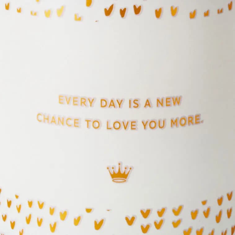 Love You More Scented Single-Wick Jar Candle, 7 oz. [On front: Love you more; On back: Ev, 7 oz.; 2.62'' W x 3.62'' H x 2.62'', 1, Candle]