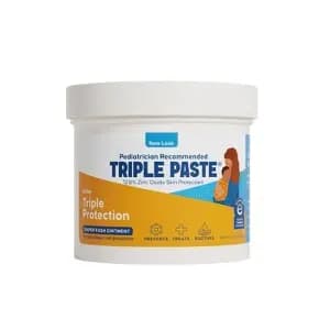 Triple Paste Diaper Rash Cream, Hypoallergenic Medicated Ointment for Babies, Overnight and Daily Protection - 10oz [Scent Unscented, Suggested Age Newborn and Up, Health Facts Sul