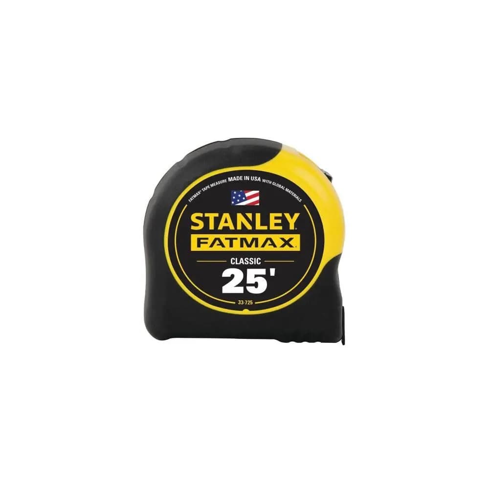 STANLEY FATMAX Tape Measure, 25-Foot (33-725) [33-725Y, FATMAX 25 ft. CC Tape, 1 Count]