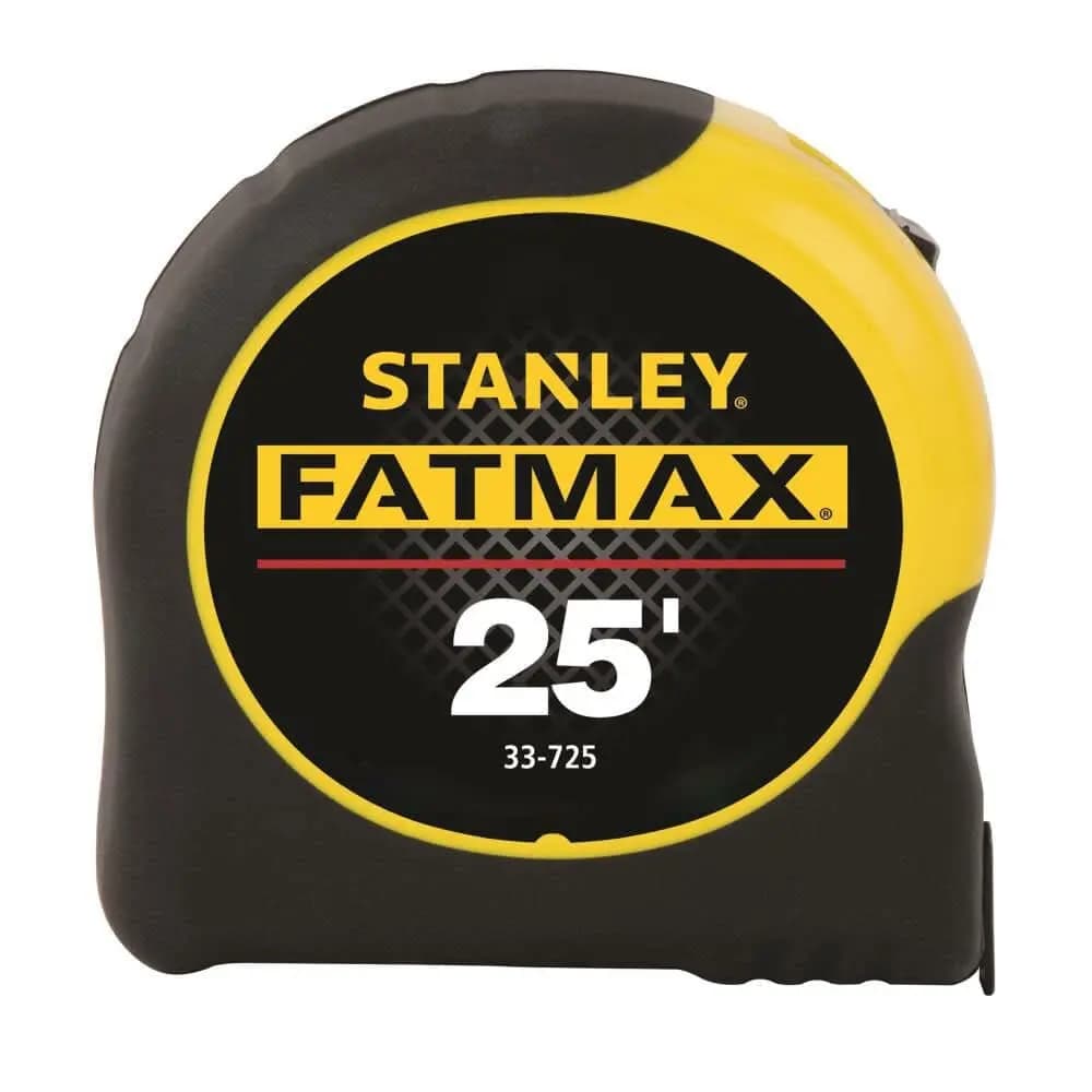 STANLEY FATMAX Tape Measure, 25-Foot (33-725) [33-725Y, FATMAX 25 ft. CC Tape, 1 Count]