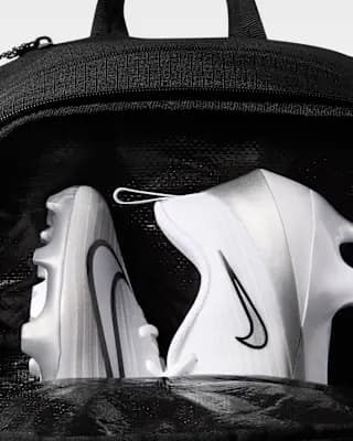 Nike Vapor Football Backpack 32L Black [Body: 100% polyester/Lining: 70% polyester/30% polyethylene (PE), Spot clean, ONE SIZE]