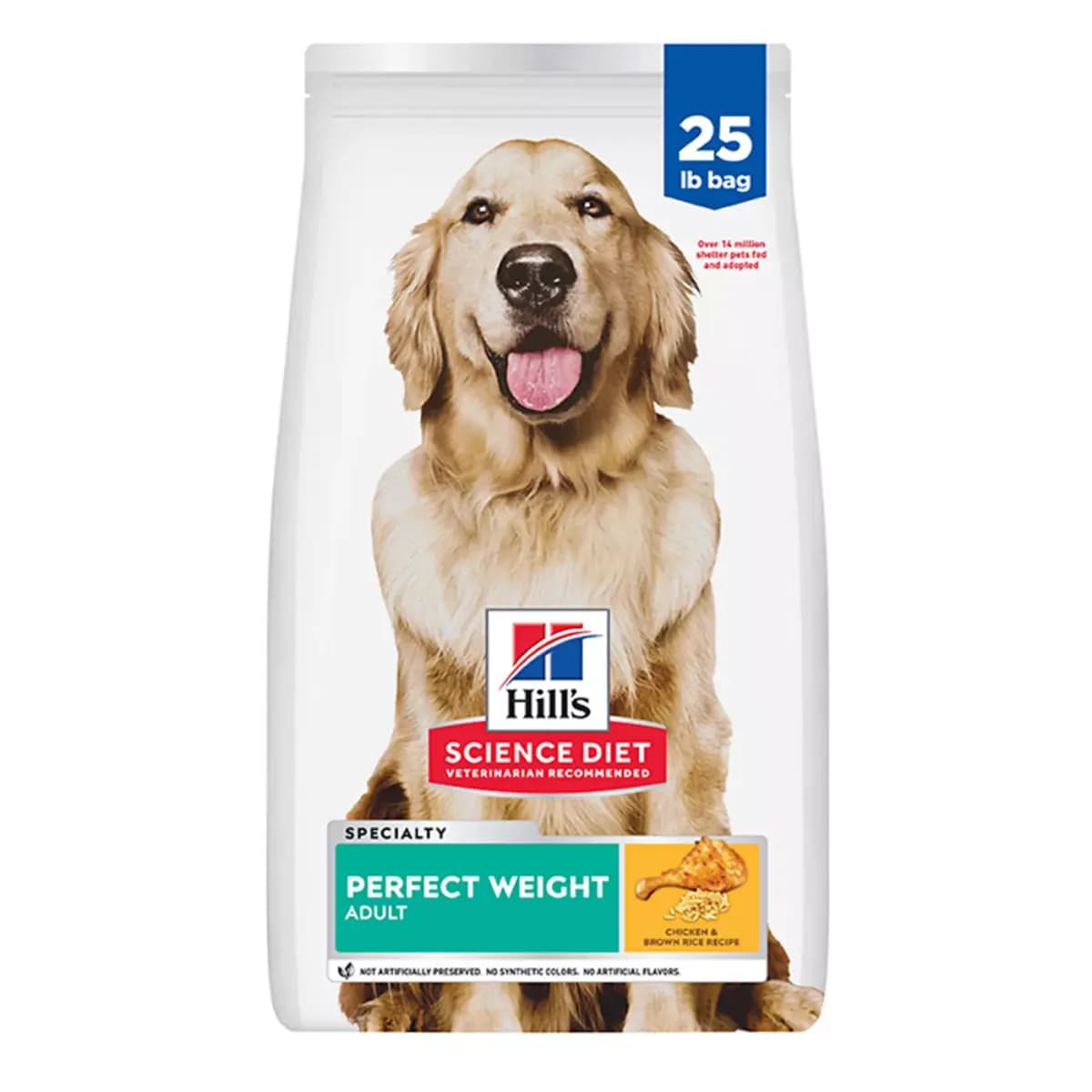 Hill's Science Diet Perfect Weight Adult Dry Dog Food - Chicken [Species Canine, Brand Science Diet, Food Type Kibble, Breed Size Canine|Adult 7+|Medium breeds]