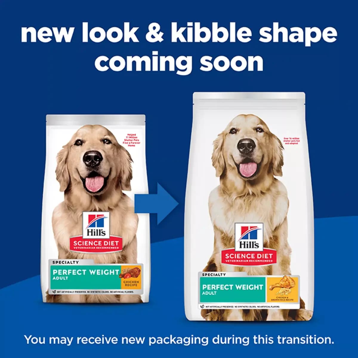 Hill's Science Diet Perfect Weight Adult Dry Dog Food - Chicken [Species Canine, Brand Science Diet, Food Type Kibble, Breed Size Canine|Adult 7+|Medium breeds]