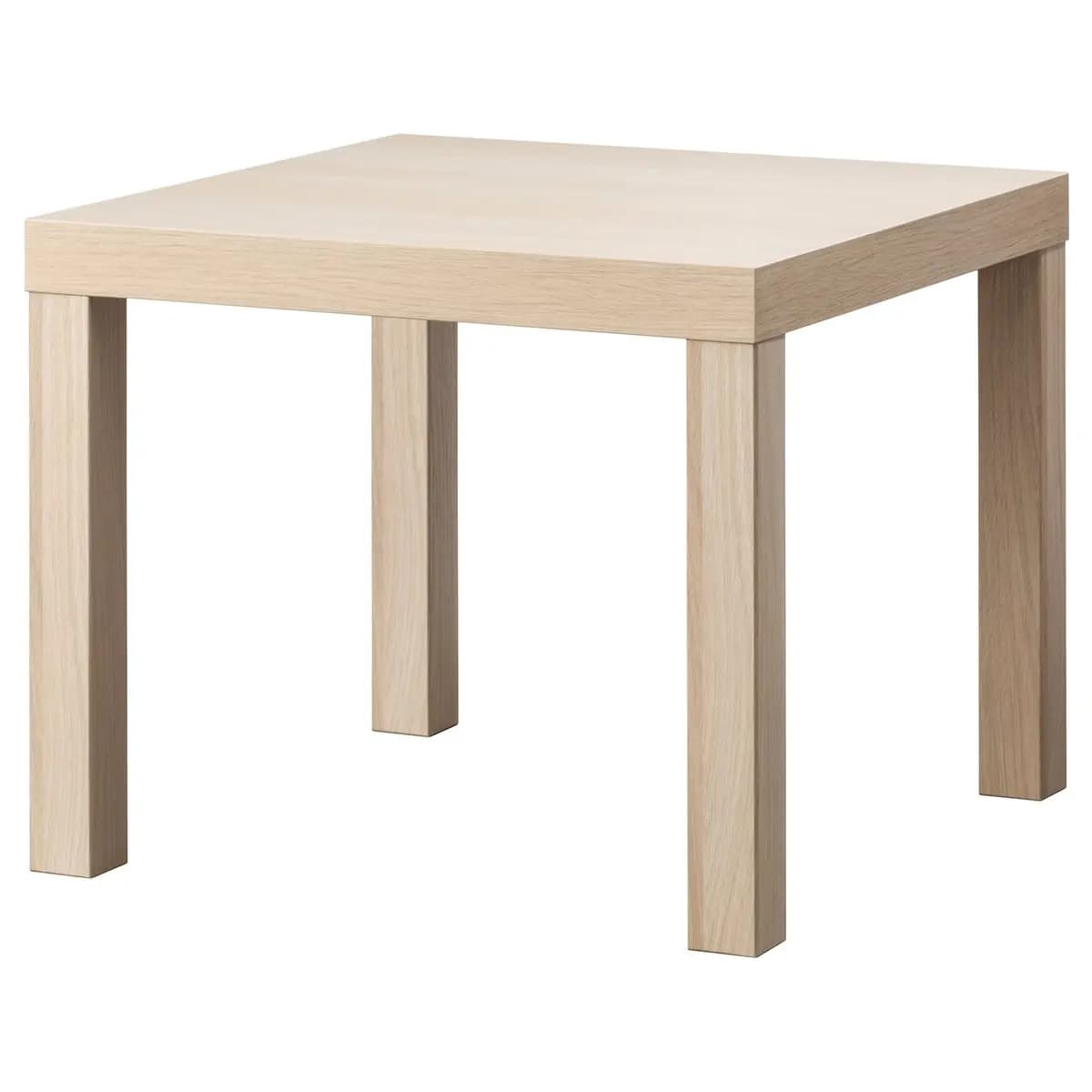 IKEA LACK Side table, white stained oak effect [Width 21 5/8 ", Height 17 3/4 ", Length 21 5/8 "]