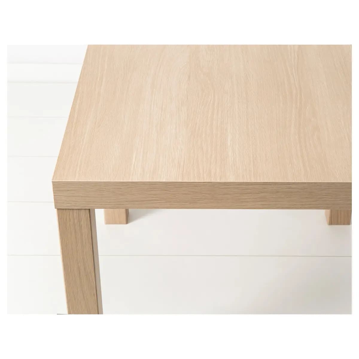 IKEA LACK Side table, white stained oak effect [Width 21 5/8 ", Height 17 3/4 ", Length 21 5/8 "]