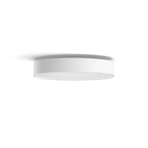 Philips Hue Enrave Medium Ceiling Light White - White Ambiance [Color temperature 2200-6500 K, Overall length 15 inch, Overall height 3-7/16 inch]