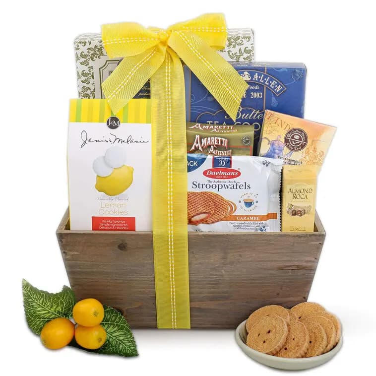 Lemon Breeze Gift Tote [10x6x14, Wood, Manufactured in a facility that also, 734038034515]